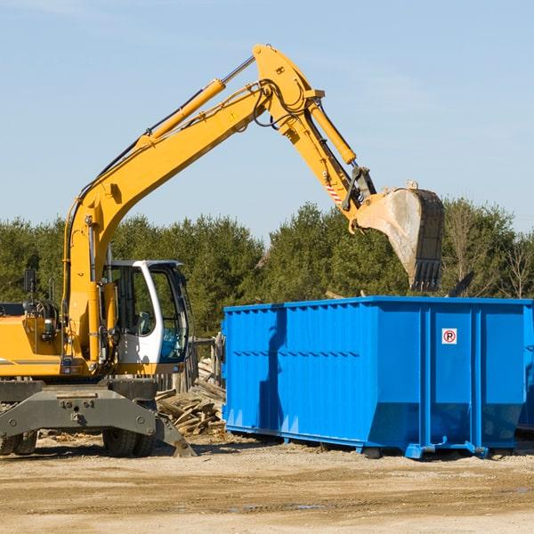 residential dumpster service for property clean-up