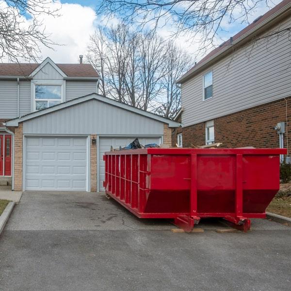 dump truck loading construction container